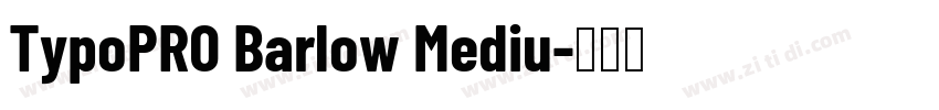 TypoPRO Barlow Mediu字体转换
